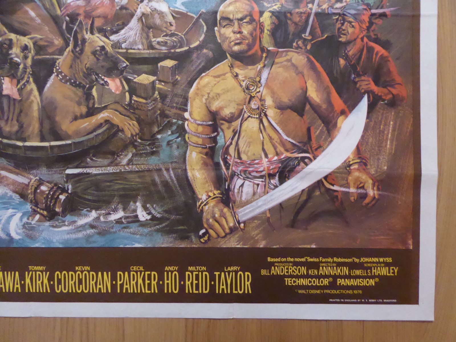 SWISS FAMILY ROBINSON (1960)RR - original UK quad film/movie poster ...