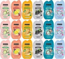 Freeman Facial Mask Variety Clay Gel, Mud Peel-Off Hydrating Trial-Travel18 Ct