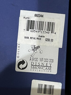SWAROVSKI CRYSTAL FIGURINE Disney SHOWCASE Fab Five Pluto 692344
