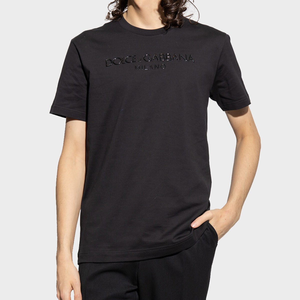 Dolce & Gabbana Milano Logo Print Men Black T-Shirt | eBay Dolce & Gabbana Milano Logo Print Men Black T-Shirt | eBay