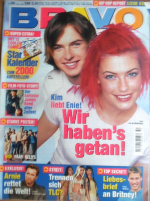 BRAVO 50-8.12. 1999 D Enie van de Meiklokjes Hip Hop-Germany Lara Croft Bond 007