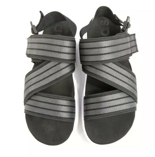 Adidas 90s Women's Sandals Slip On Core Black Gray White Cloud EG7647 Size 7 New - Picture 9 of 12
