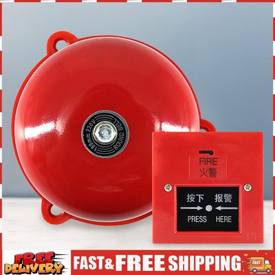 4 Inch Manual Call Point Fire Alarm Resettable Schools Fire Alarm AC 220V 100db 