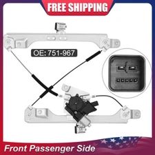 Front Passenger Side Window Regulator W/ Motor For Cadillac SRX Saab 2010-2015