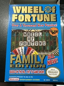 Wheel of Fortune -- Family Edition Nintendo NES VIDEO GAME COMPLETE 80'S 