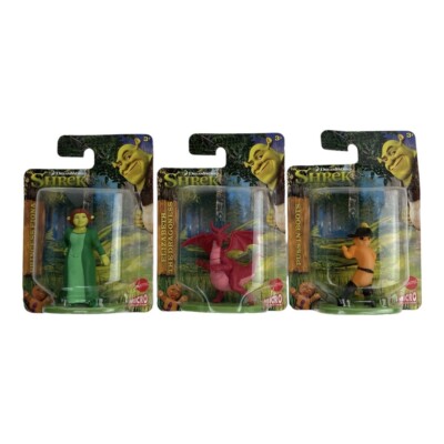 Dreamworks - Shrek - Dragoness, Boots, Fiona Mini Figure Lot - 2 1/8 In NEW