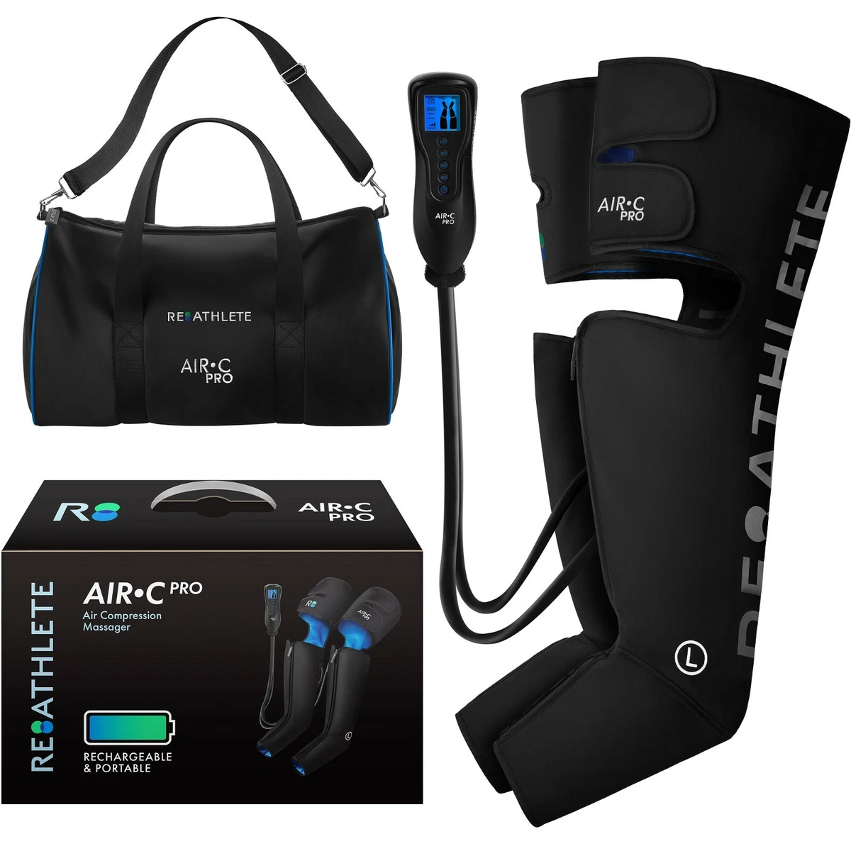 ReAthlete Compression Leg Massager Rechargeable Portable AIR C PRO