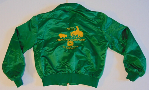 L 1980s Vintage John Deere NCHA National Cutting Horse Association Jacket USA - 第 1/23 張圖片