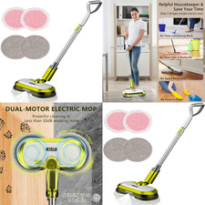 Commercial Hard Floor Cleaner Spin Mop Tile Cement Wood Scrubber Machine Waxing