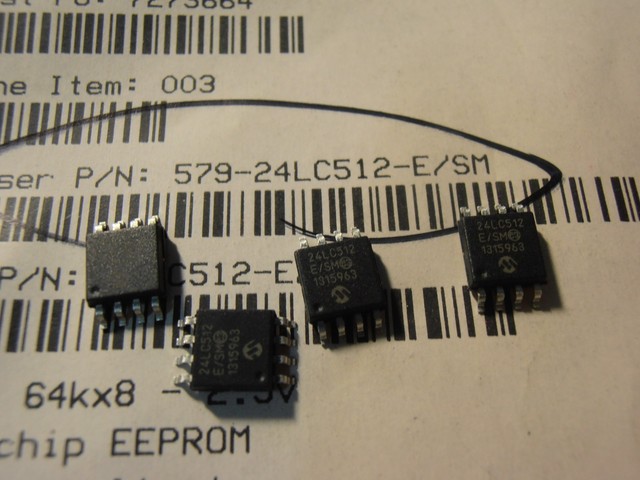 2PCS 24LC512-E/SM 2.5V - 5.5V 512K I2C SERIAL EEPROM 24LC512 SO8 ...