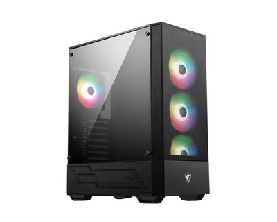 MSI MAG FORGE 112R Mid-Tower Case, 2x USB 3.2, 1x Audio, 1x Mic, 7x Expansion Sl