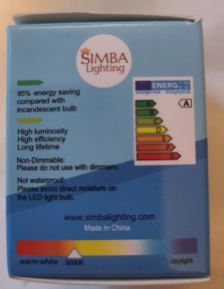 Simba [4 Pack] LED MR11 3W 20W 12V Halogen Replacement GU4 Bi-Pin - Image 4 of 4