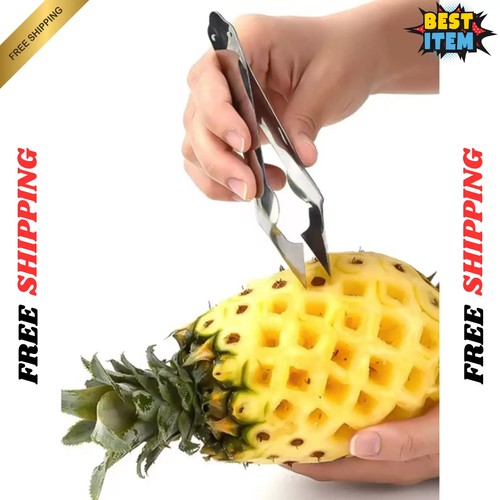 Stainless Steel Pineapple Eye Remover Tool – Fruit Peeler Corer Cutter