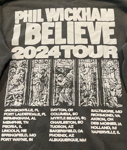 Phil Wickham I Believe Pullover Crewneck 2024 Tour Adult Size M Unworn - Picture 7 of 7
