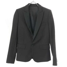 CELINE Peak Collar Short Tuxedo Jacket 2V131120D Black 34 Used MESC-0
