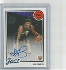 Ace Bailey 2025-26 Topps Basketball 1980-81 Rookie RC 80B2R-AB Auto On Card!