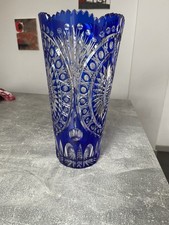 Kristall Glass Vase Grafiert Glas Vase