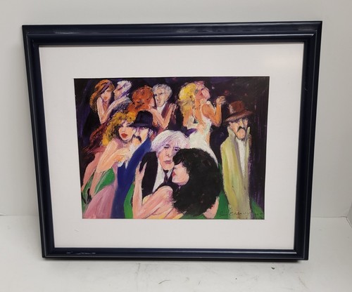 Luis Etchegoyen Argentina Tango Dance Oil Painting Signed Vintage