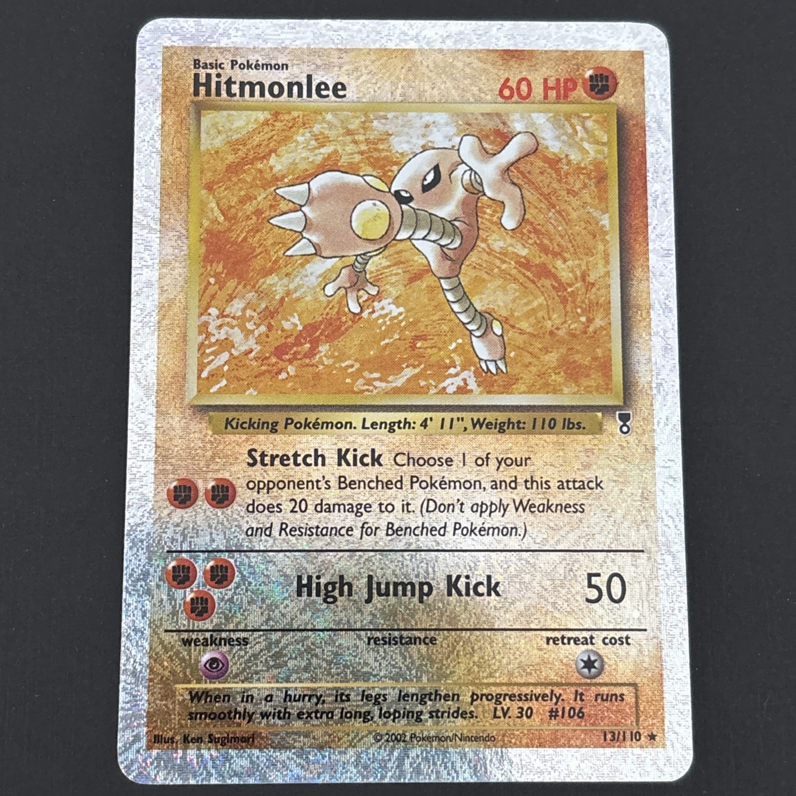 Hitmonlee 13/110 Legendary Collection 2002 Reverse Holo Pokémon Card TCG - LP
