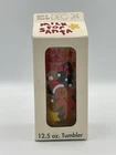 Vintage New Old Stock Anchor Hockings Milk for Santa Tumbler Drinking Glass