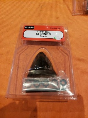 Du-Bro Products- 1.75'' Diameter Black 2 Bladed Spinner - Part # 267 - New - JT25