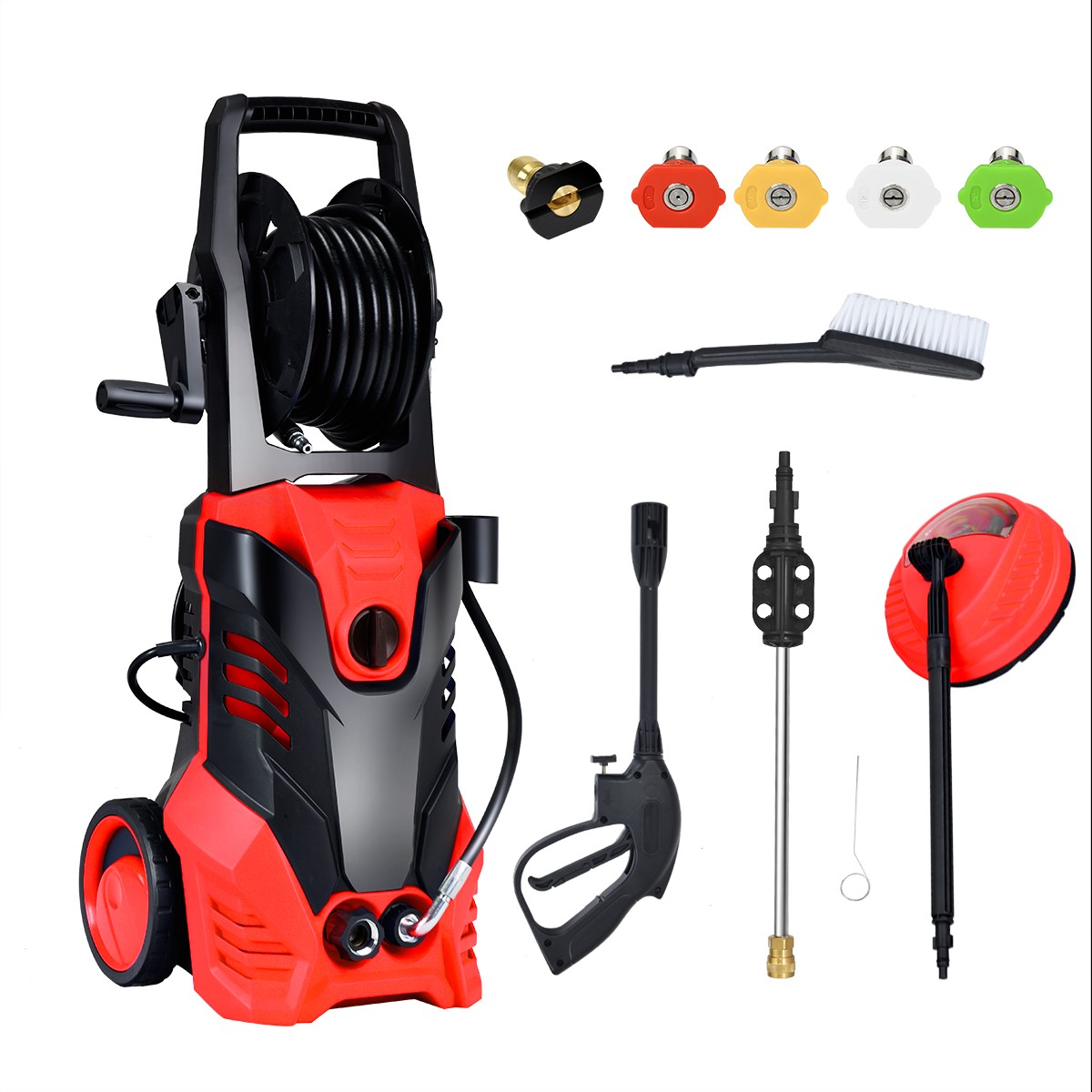3000PSI Electric High Pressure Washer 2000W 2GPM Portable Power Home Cleaning