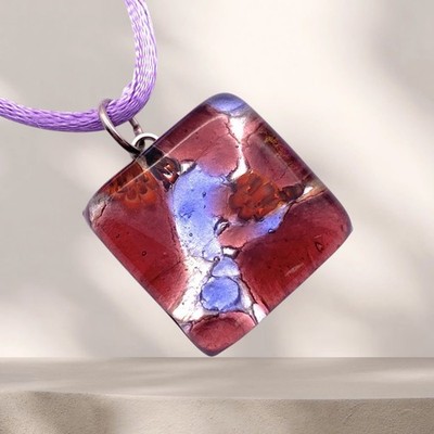 Murano Glas Anhänger, handgefertigte Glasanhänger Halskette, Venedig venezianisches Glas 2 cm
