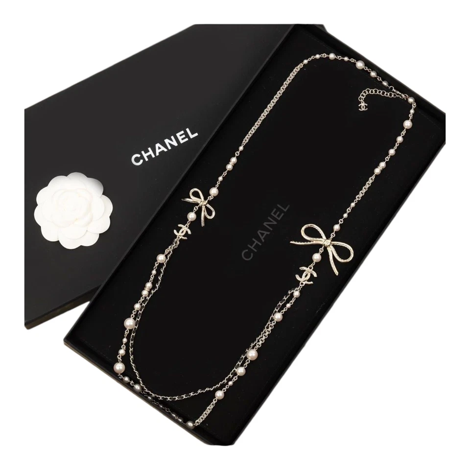 Chanel Halskette 22S Perlenkette mit Box - Bild 2 von 4