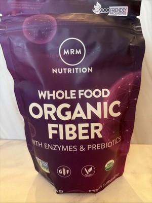 MRM Whole Food Raw Organic Fiber 9 Ounces Supports Digestive Health and Regul...