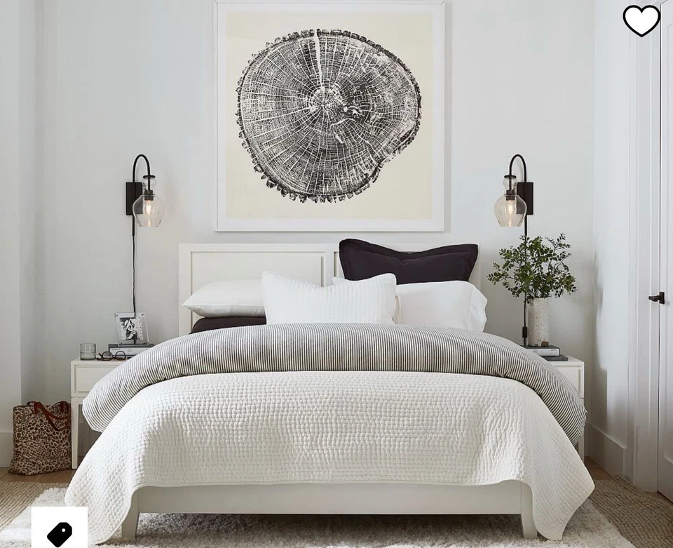 Pottery Barn Pickstitch KING Cotton Quilt Classic White NEW $279 - Image 2 of 4