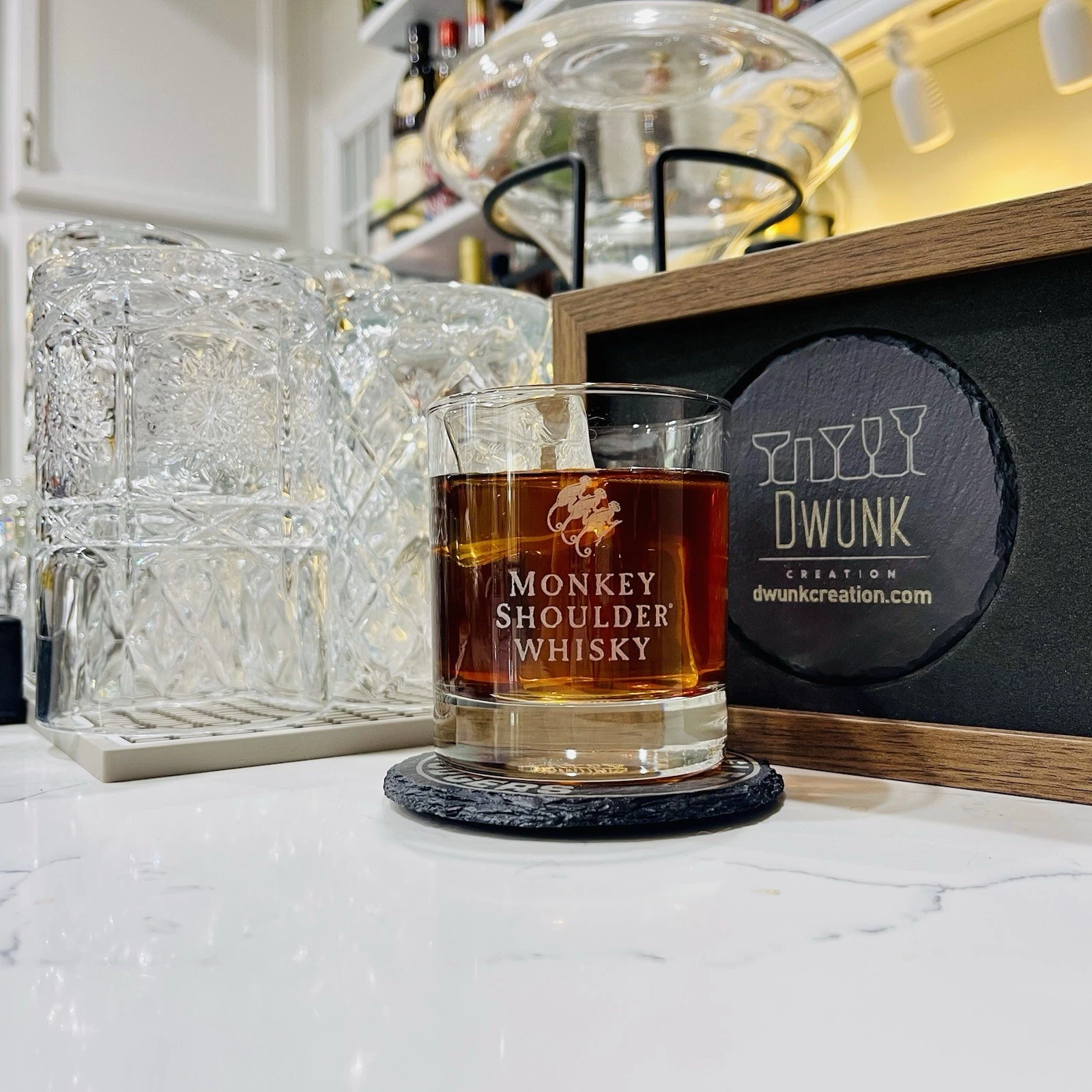 Monkey Shoulder Rock Glass