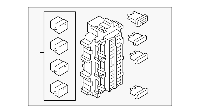 Genuine Nissan Fuse And Relay Center 24350-5ZM0A