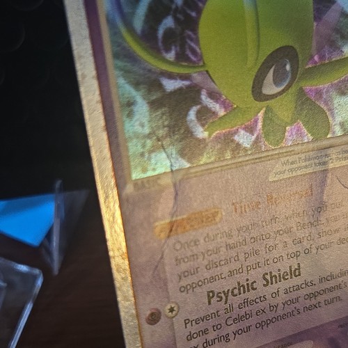 Celebi EX 17/17 Pokémon Pop Series 2 Ultra Rare Holo With Partial Swirls, NM