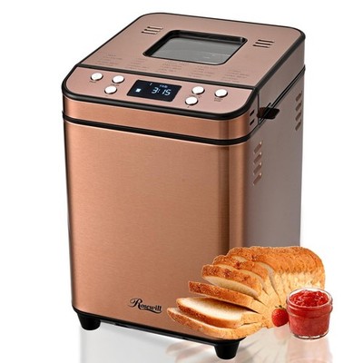 Rosewill 25-in-1 Automatic Bread Maker Machine with 3 Loaf Size up to 2 Lb, 700W