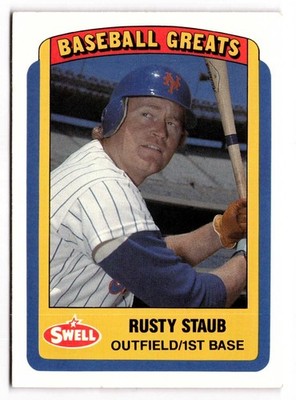 1990 Swell Baseball Greats - Rusty Staub #91 New York Mets 