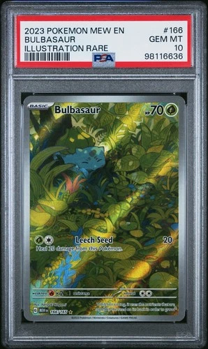 Pokémon Bulbasaur 166/165 Sv: Scarlet & Violet 151 PSA 10