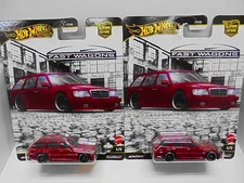 Hot Wheels Mercedes-Benz E36 AMG Wagon Set of 2, Hot Wheels Diecast Car, Fast