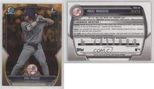 2023 Bowman Chrome Draft Sapphire Edition Gold /50 Roc Riggio #BDC-30