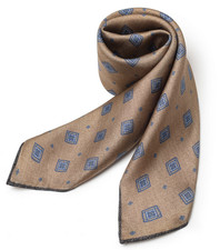 100 Silk men Women 20" Square Scarf neckerchief Wrap plaid yellow beige SC20-W