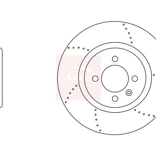 For LOTUS EXIGE SCC 2000 to 2012 BRAKE DISC (REAR) (SINGLE) DSK2777