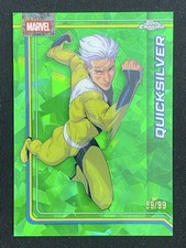 Quicksilver 2026 Topps Chrome Sapphire Marvel Comics Green Base /99 #93