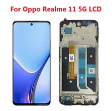 For Realme 11 5G RMX3780 LCD Display Touch Screen Digitizer Assembly With Frame