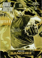 2021 Topps Fire Rookie Ignition Sixto Sanchez (RC) #RI-12 Gold Minted