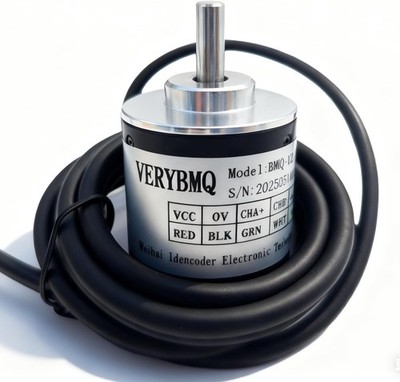 Magnetic Rotary Encoder 38mm OD 6mm Shaft ABZ Push Pull Output 1 Style: 100PPR