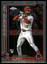 2025 Topps Chrome Update #USC166 Matthew Lugo RC Los Angeles Angels 54126