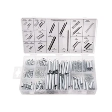 200PCS Spring Assortment Kit Zinc Plated Extension and Compression Springs Ki...