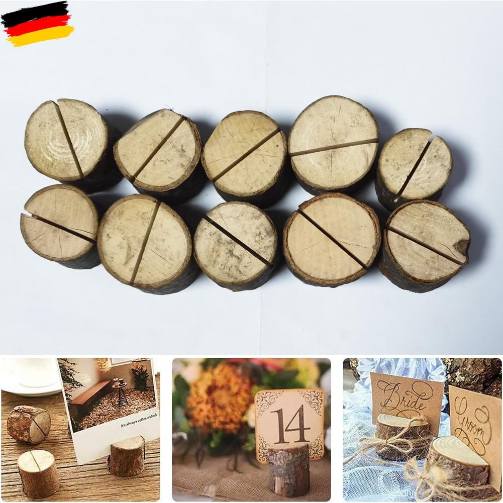 100 stk Holz Holzsteg Kartenhalter Platzkarte Menükartenhalter Tischkartenhalter