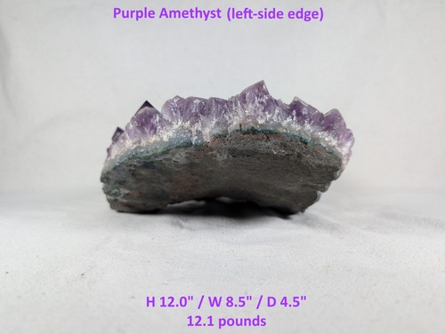 12.1 lb Large Natural Purple Amethyst Crystal Cluster Specimen - Picture 4 of 7