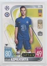 2021-22 Topps Match Attax UCL Captain Cesar Azpilicueta #66 0k3t