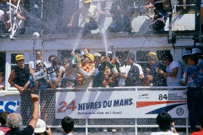 Le Mans 16-17 June 1984 Klaus Ludwig/Henri Pescarolo 1st position Old Photo 2